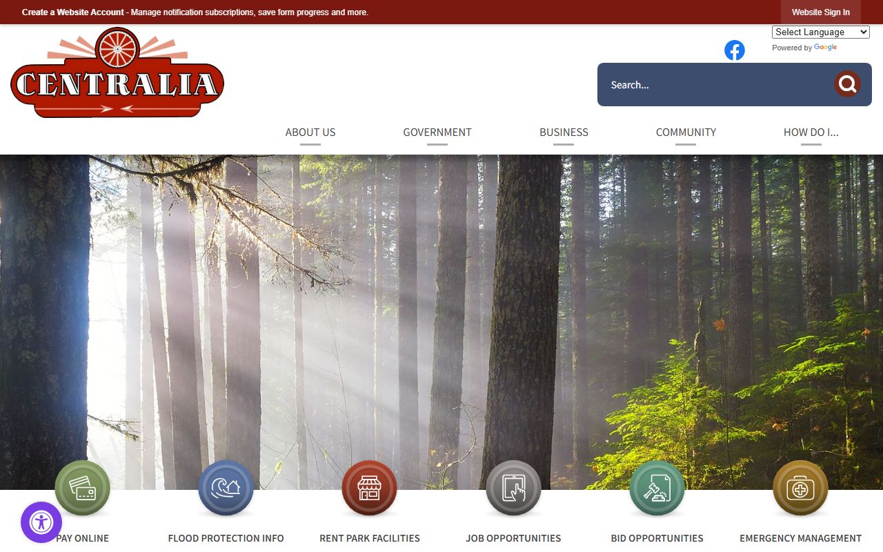 centralia white pages city homepage directory