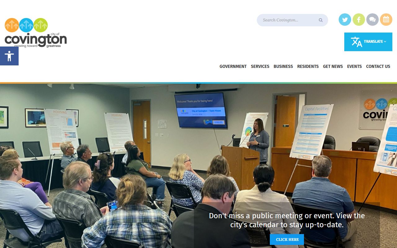 covington white pages city homepage directory