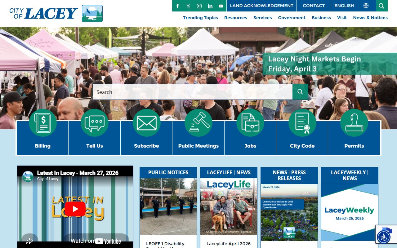Lacey white pages city homepage