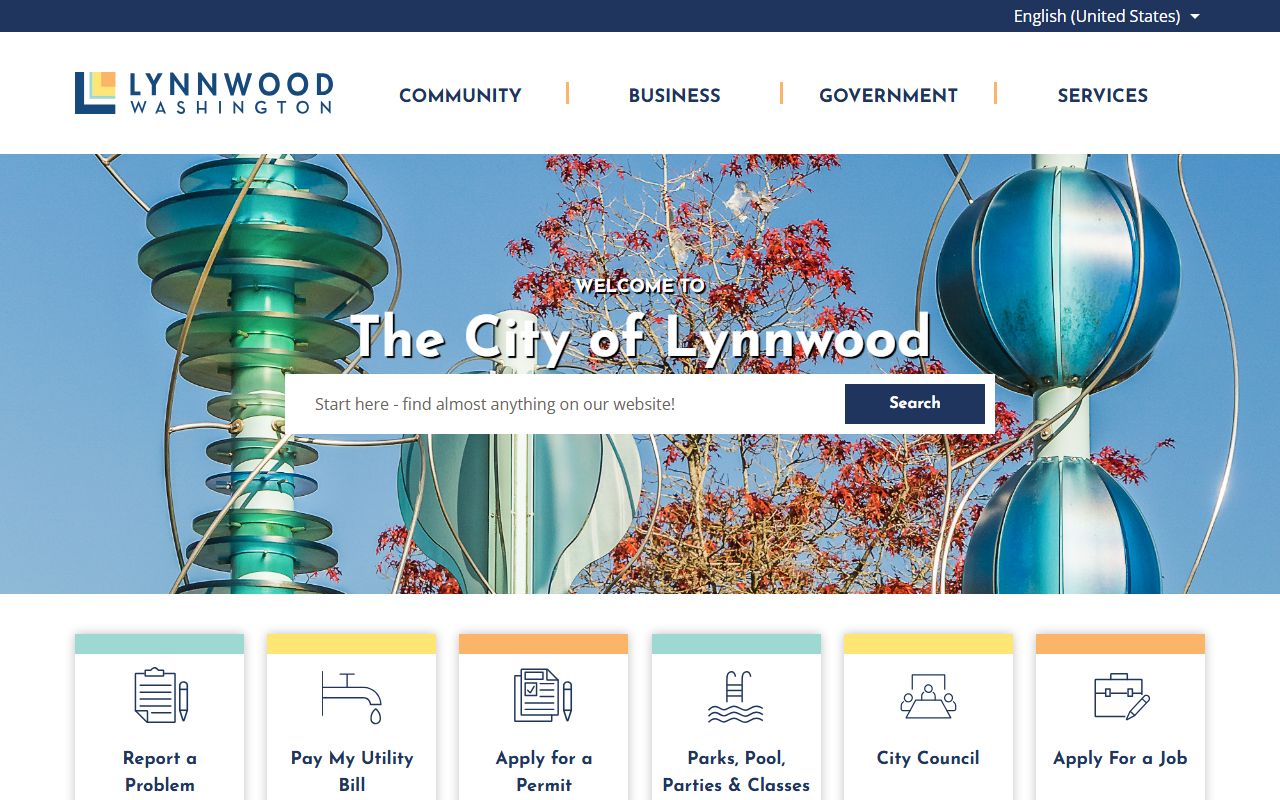 Lynnwood white pages city homepage