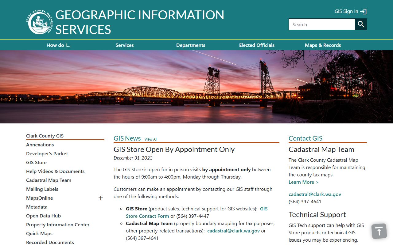 clark county white pages gis property map