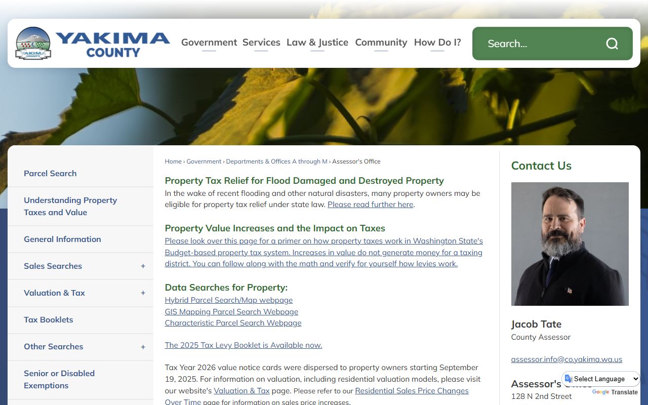 yakima county white pages assessor property search