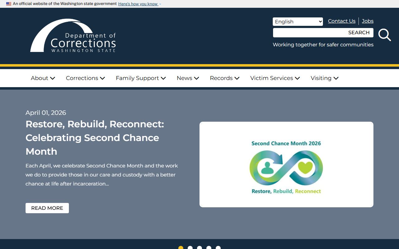 Washington Department of Corrections white pages offender search
