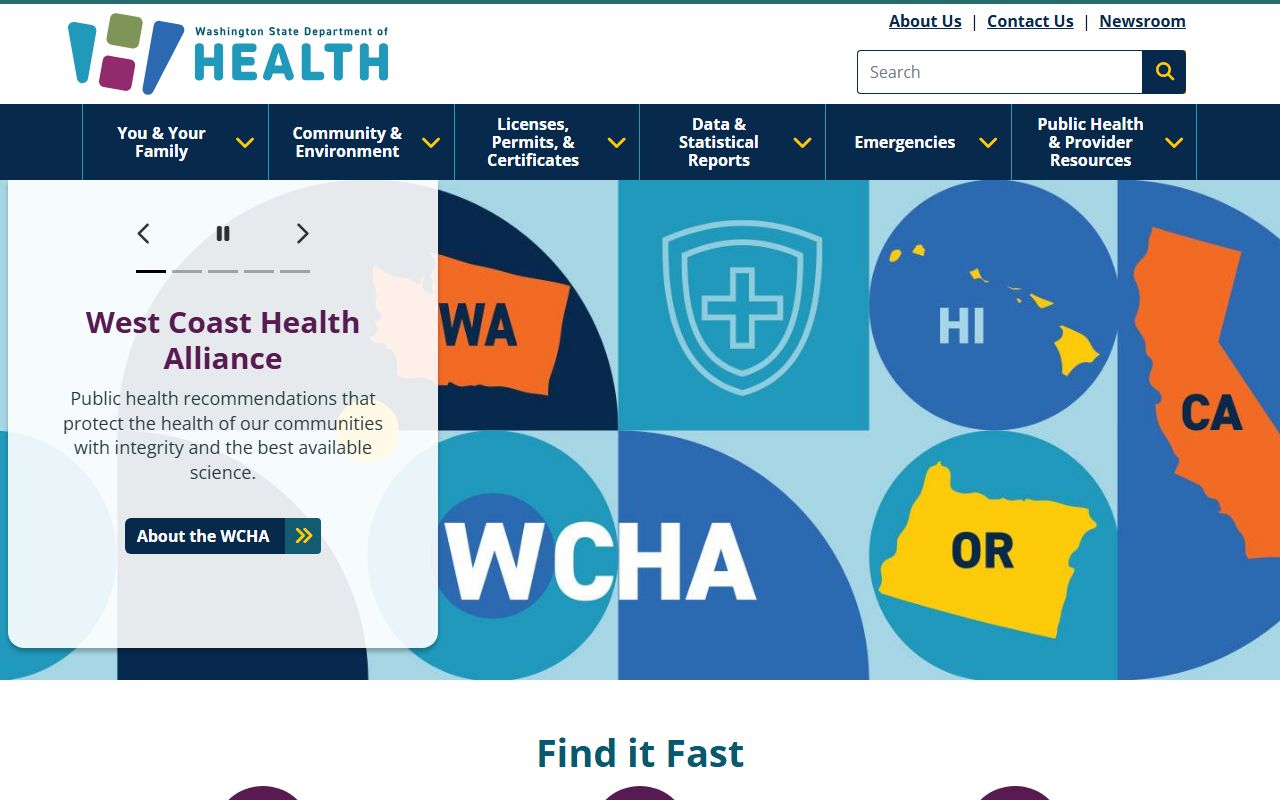 Washington DOH vital records white pages